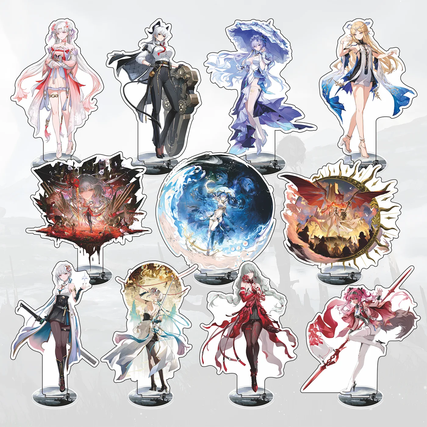 

Game Wuthering Waves IUNO AUGUSTA Gallery Figure Stand Model Plate Key Changli PHROLOVA LUPA ZANI Acrylic Standing Anime gifts