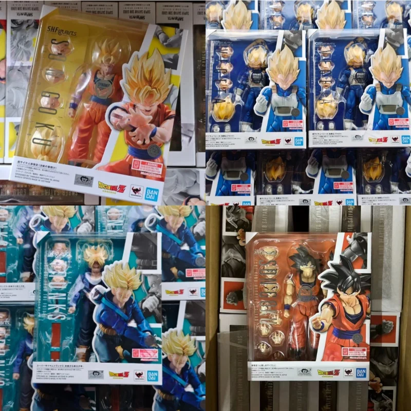 

In Stock Original Bandai Shf Dragon Ball Dangerous Pride Trunks Super Saiyan Third Collectible Anime Action Figure Model Toys