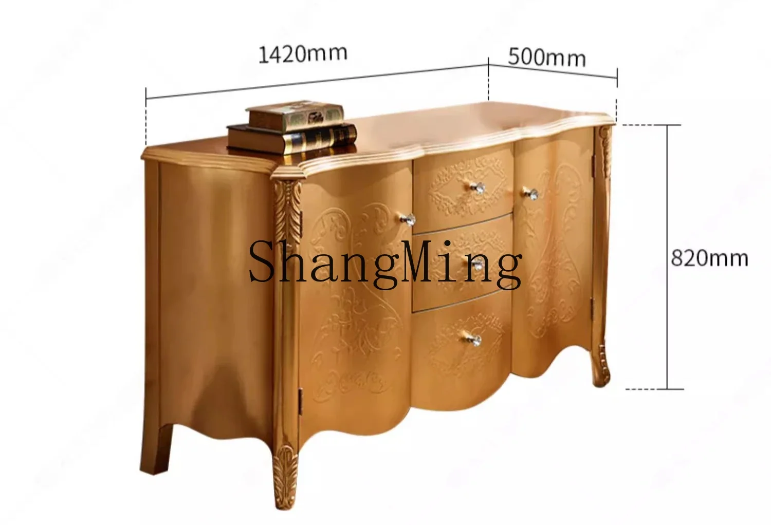 SM منزل جديد جديد ريترو غرفة المعيشة غرفة الطعام خزانة جانبية مدخل خزانة خذاء خزانة فيلا #6