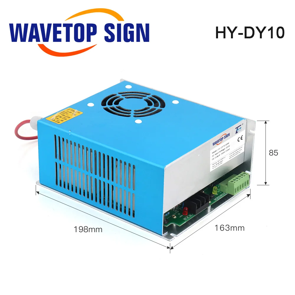 WaveTopSign-fuente de alimentación láser CO2, 100W, HY-TA100 para máquina de grabado y corte láser CO2, larga garantía