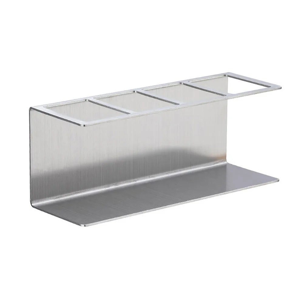 

4 Slot Stainless Steel Electric Toothbrush Holder Wall Mounted Waterproof Toothbrush Storage Stand for Bathroom Kitchen