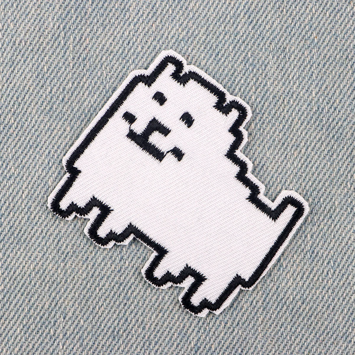 

Pixel Puppy Game Embroidered Patches For Clothing DIY Badge Adhesive Patches Cute Cartoon Patches On Clothes Stickers Appliques