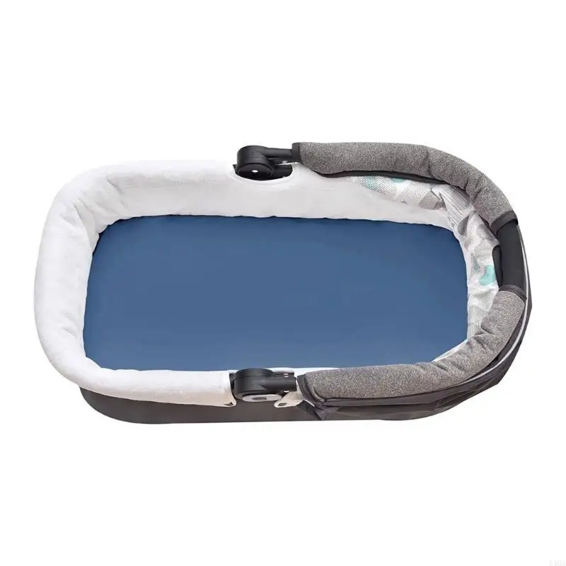 D5QA – draps couffin respirants pour bébé, 3 pièces, drap-housse amovible, housse matelas à langer pour berceau