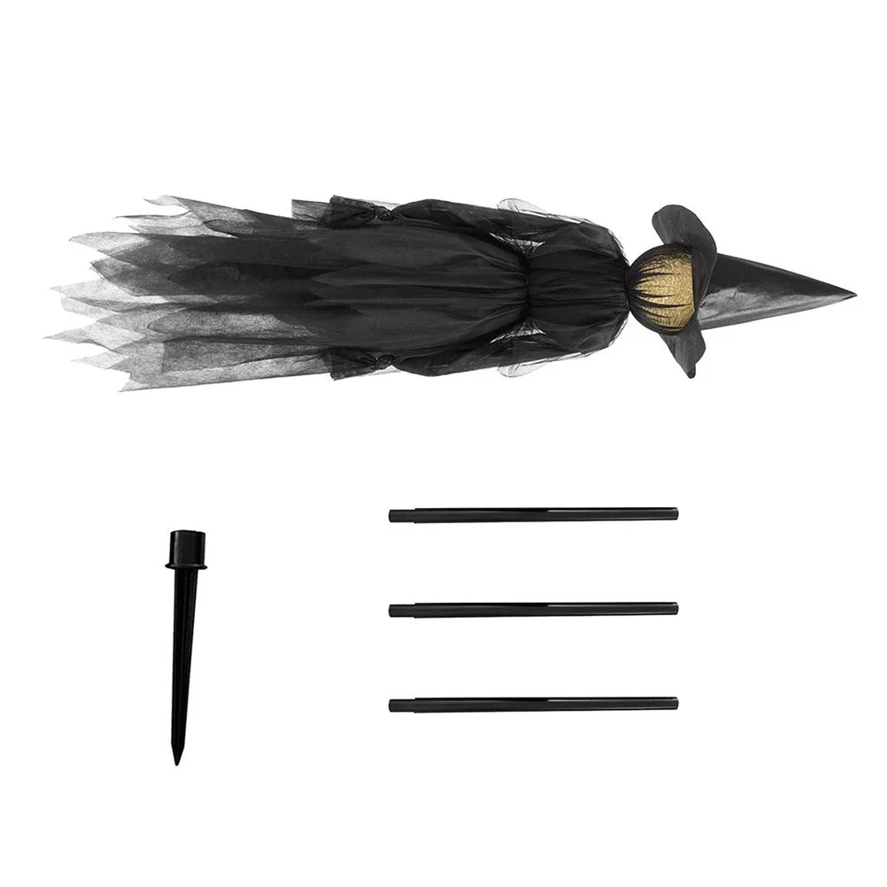 

Halloween Luminous Witches Voice Control Witch Ornament with Glowing Effect for Outdoor Indoor Haunted House Yard Party