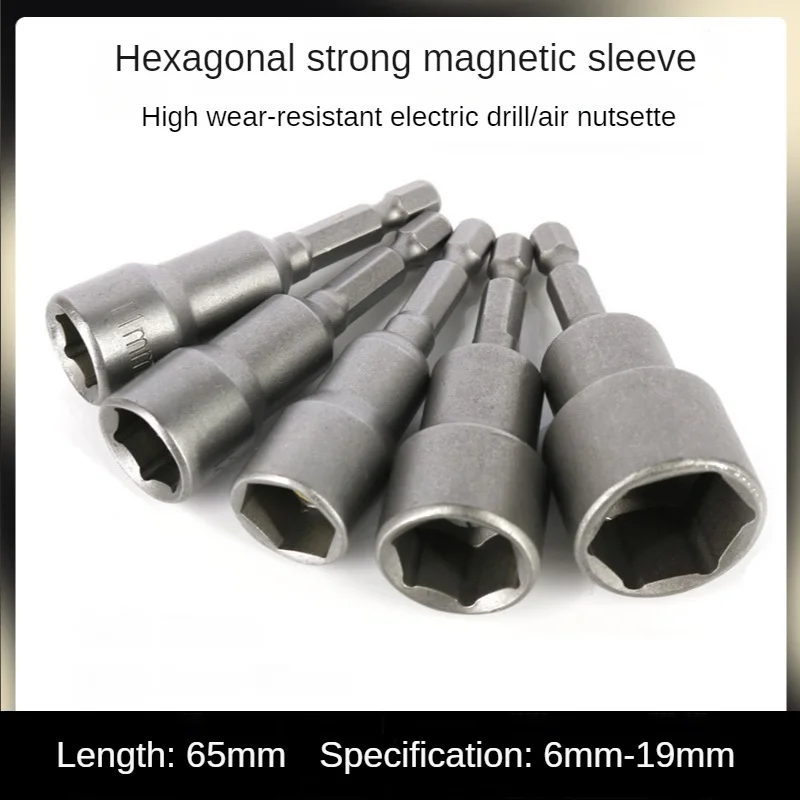 Porca Magnética Chave de Fenda Grupo Adaptador de Broca para Brocas de Potência Kit de Soquete de Drivers de Impacto 14 Hex Mm19 mm 1pc