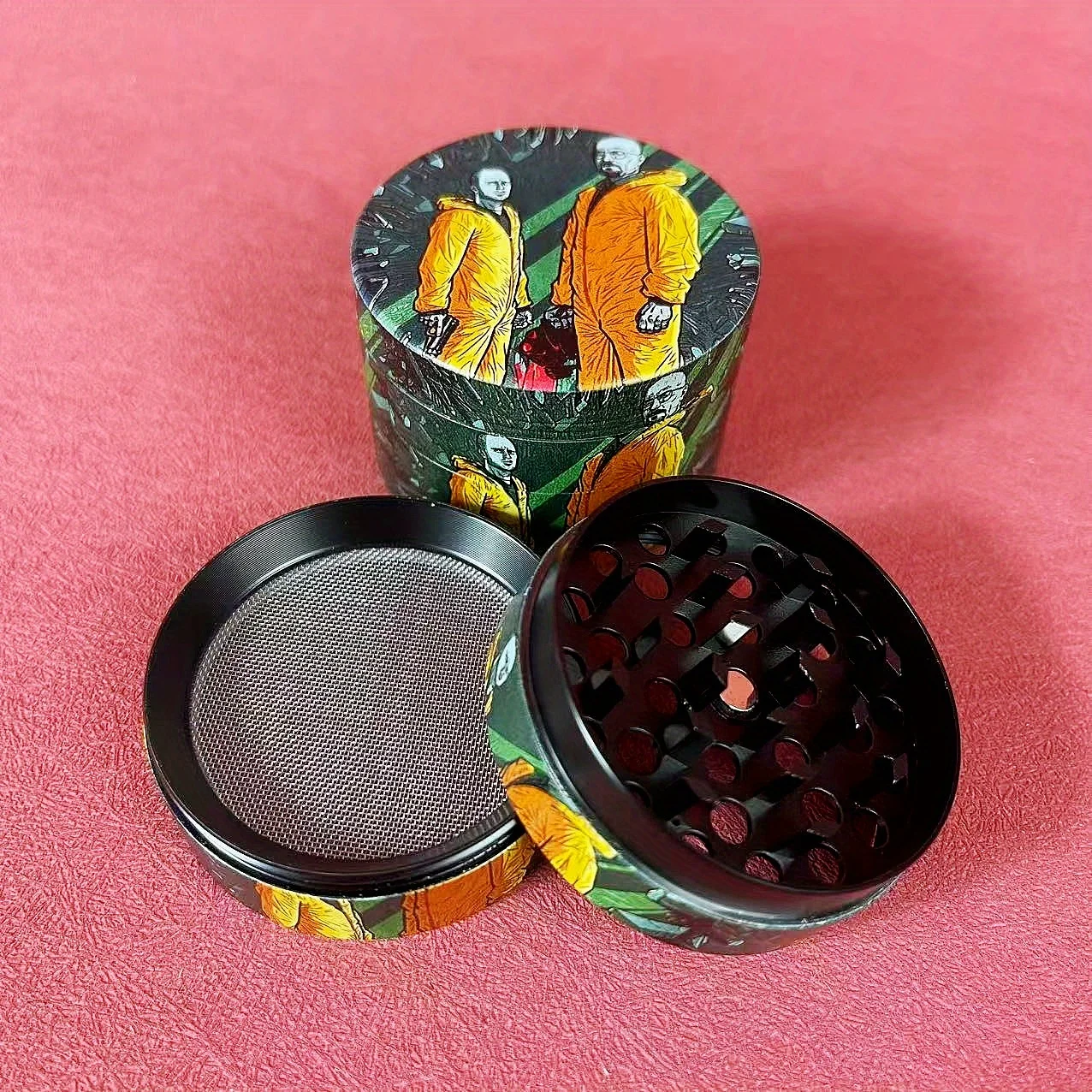 2inch Cartoon Herb Grinder Pepper Mortar Pestle Salt Crusher Grain Spice Mill Tobacco Grass Grinder Cigarette Kitchen Tool