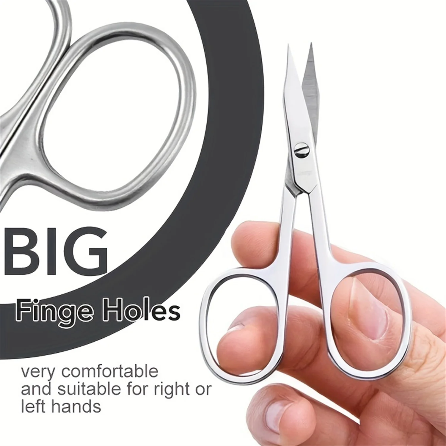 Stainless Steel Cuticle Scissors Nail Clippers Trimmer Manicure Tools Eyebrow Tools Dead Skin Remover Personal Care Tools