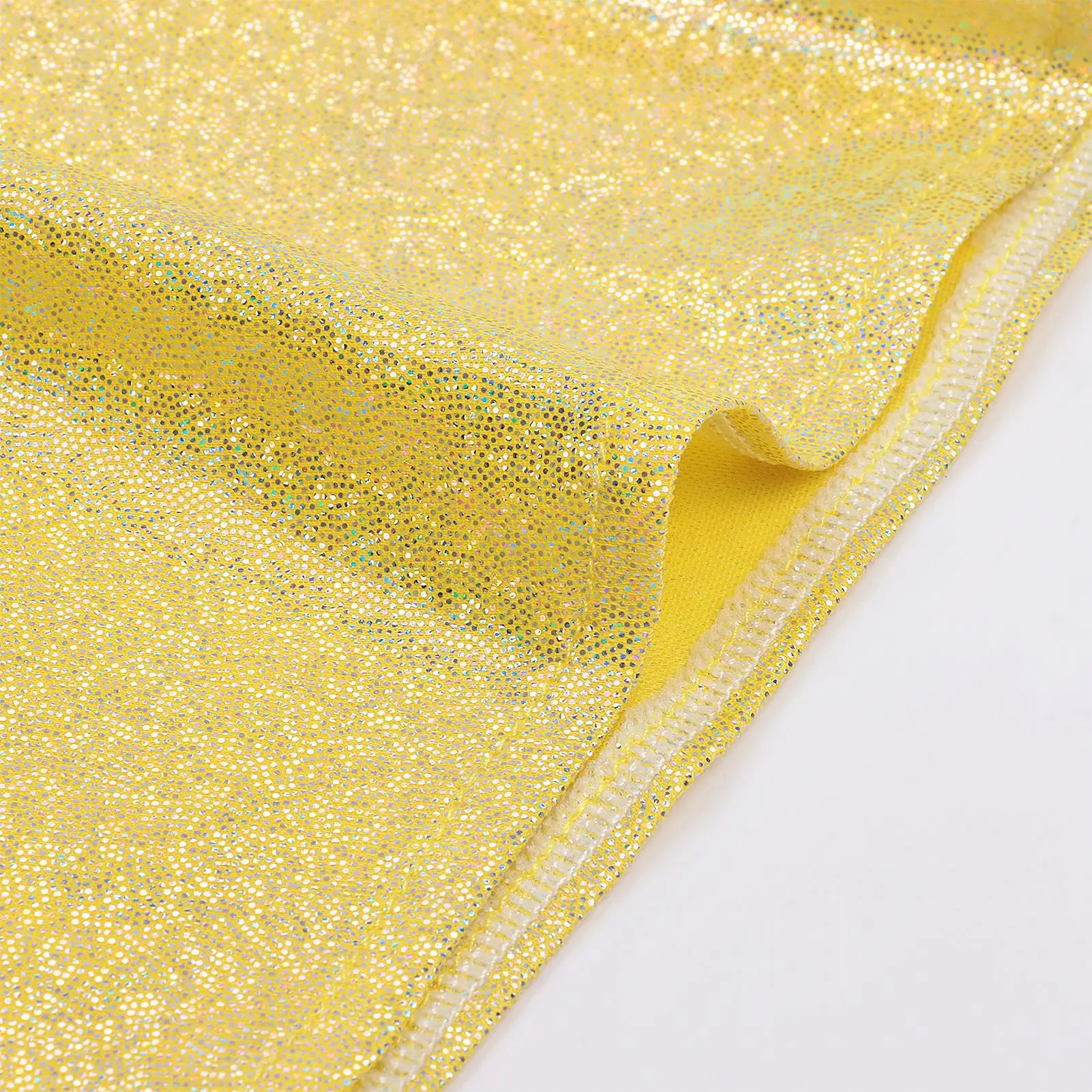 Funkelnder Metallic-Discobodysuit für Damen, ärmellos, mit V-Ausschnitt, rückenfrei, Schlaghose, 70er-Jahre-Nachtclub-Bühnen-Cosplay-Outfit – Detail 18