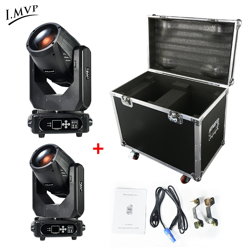 

2pcs 295W Sharpy Beam 295 9r Wide Prism Moving Head Stage Light with Flight Case