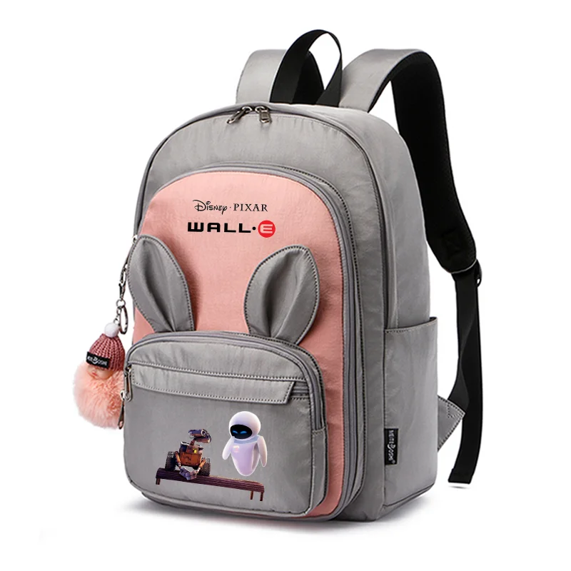 

Wall-E Robot Kids Backpack For Girls Boys Waterproof Backpacks Children Orthopedics Rabbit Ears School Bags Travel Mochila