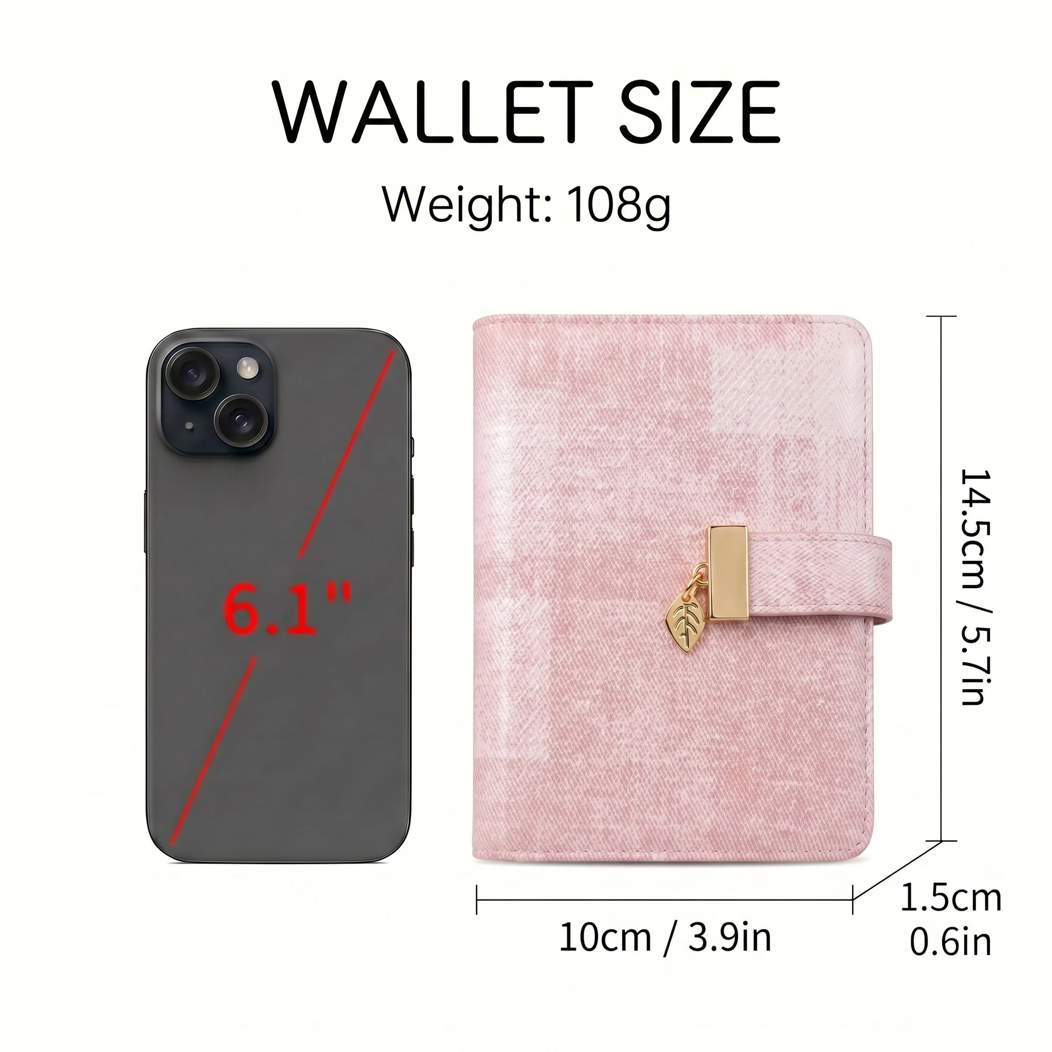 Pomelo Best Pink Plaid RFID Blocking Passport Cover Multi Card Slot Travel Wallet for Women view 3