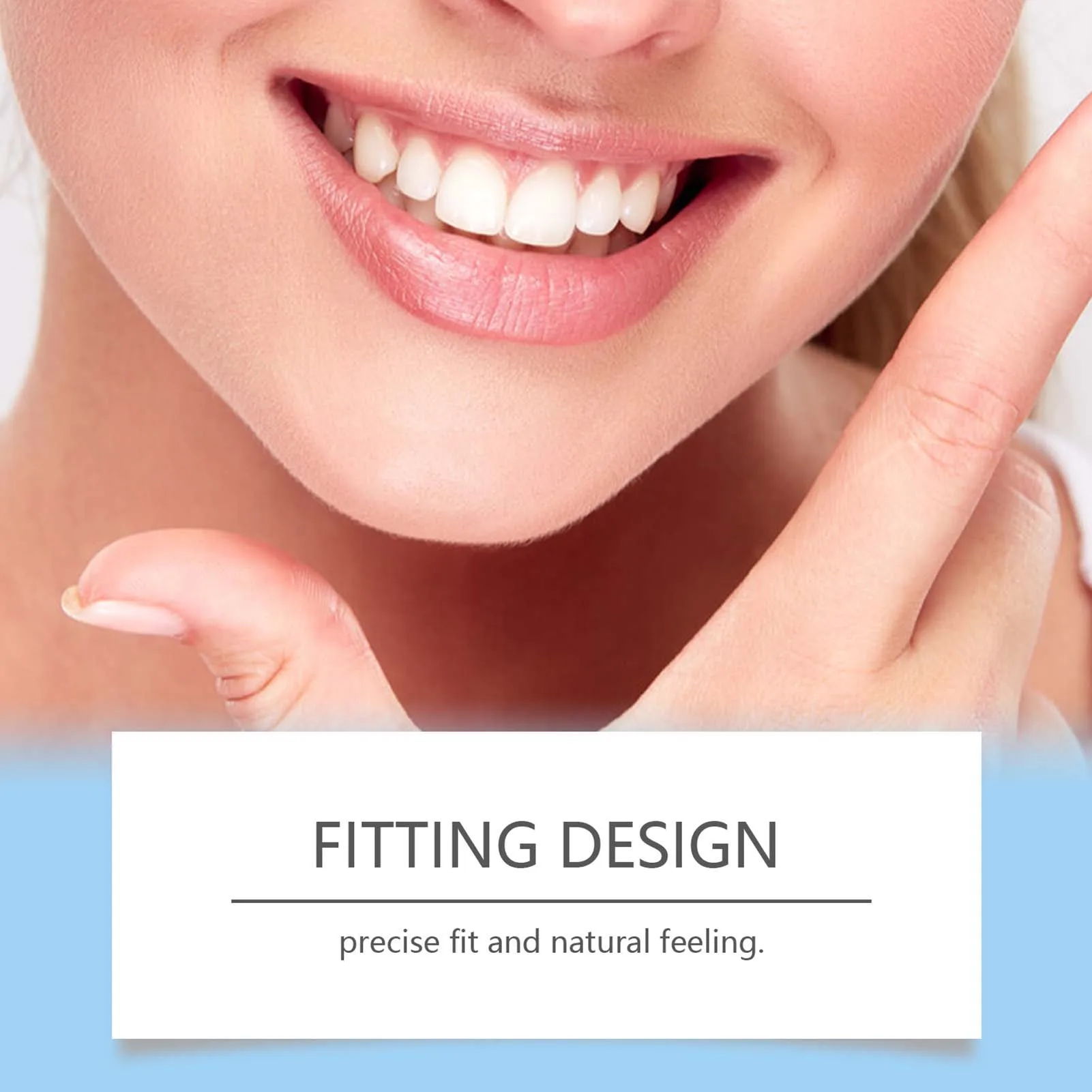 Silicone Reline Denture Set Whitening Dentures Simulation Braces for Daily & Formal Use Cosplay