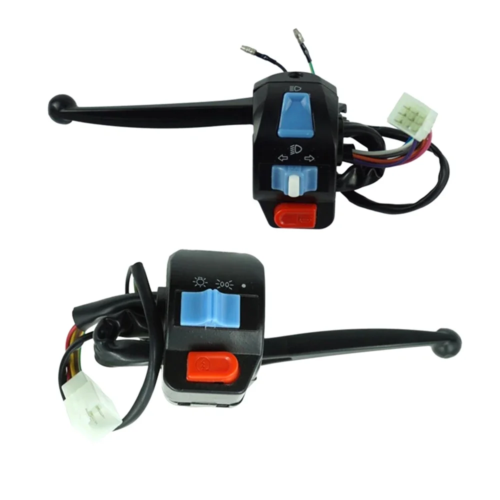 Motorcycle 22mm Handlebar Handle Switch Assembly Starter Switch Light Drum Disc Brake Lever For GY6 50cc-150cc Scooter Moped