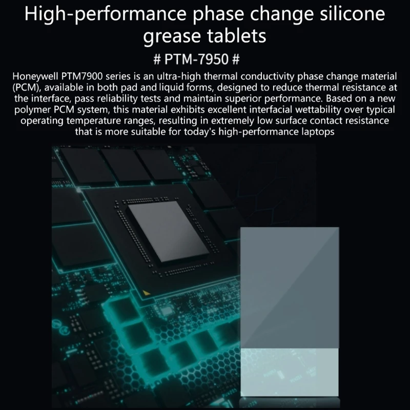 

PTM7950 Thermal Pad CPU GPU Phase-change Heat Conduction Silicone Pad