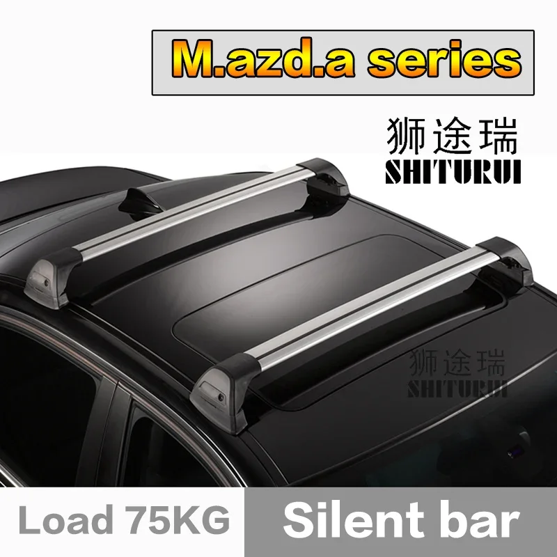 

SHITURUI For Mazda CX-5 CX-7 CX-9 ultra quiet truck roof bar car special aluminum alloy belt lock cx7 cx9