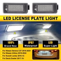 LED License Number Plate Tag Light Lamp For Nissan Serena C27 Altima Suzuki Landy Dacia Duster 2017 2018 2019 2020 2021