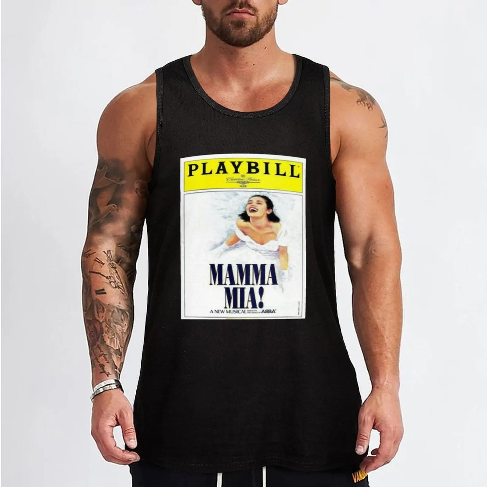 For Mens Womens Comedy Mamma Musical Mia Movie Awesome For Music Fan Tank Top Men's t-shirts bodybuilding men Vest for boy