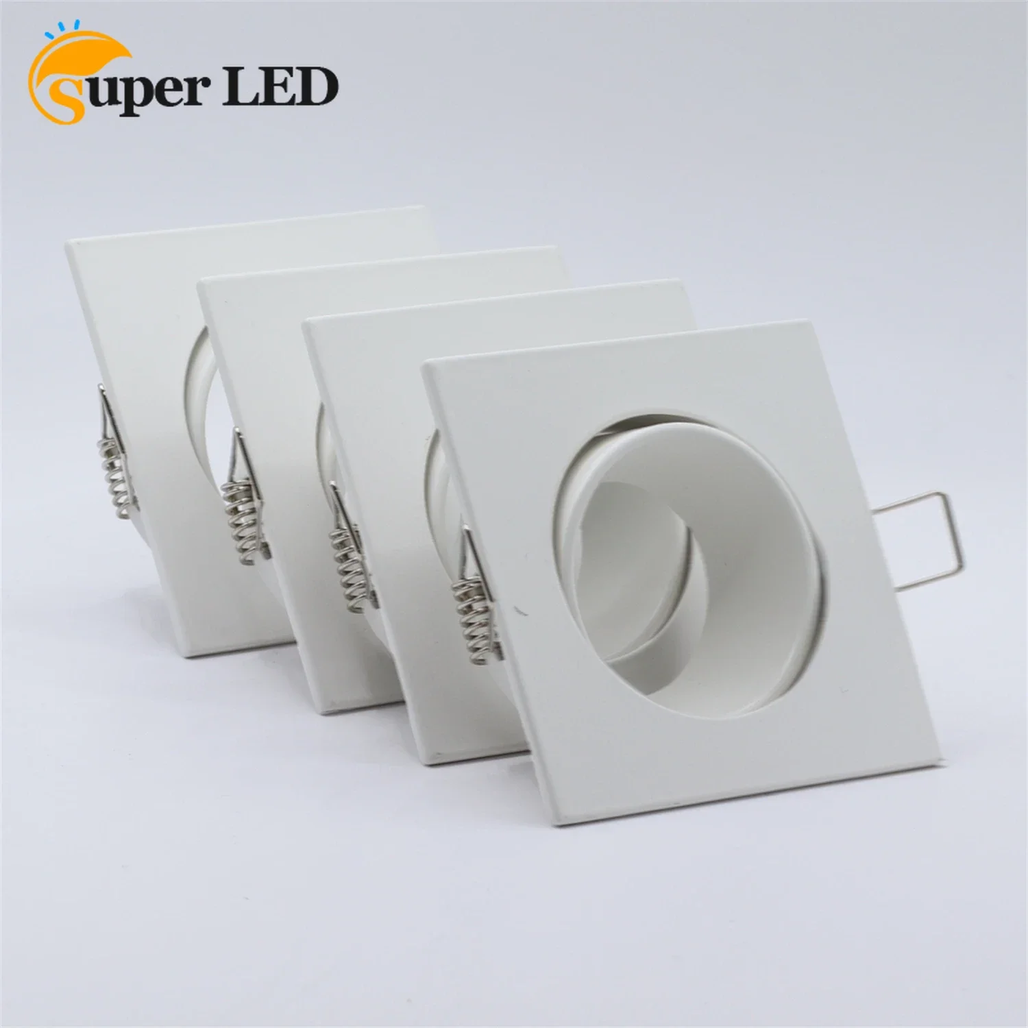 LED Downlight Frame Holder Adjustable Cut Hole 70mm Fitting Ceiling Lamp Recessed Spot GU5.3 GU10 MR16 Bulb Fixture Changeable