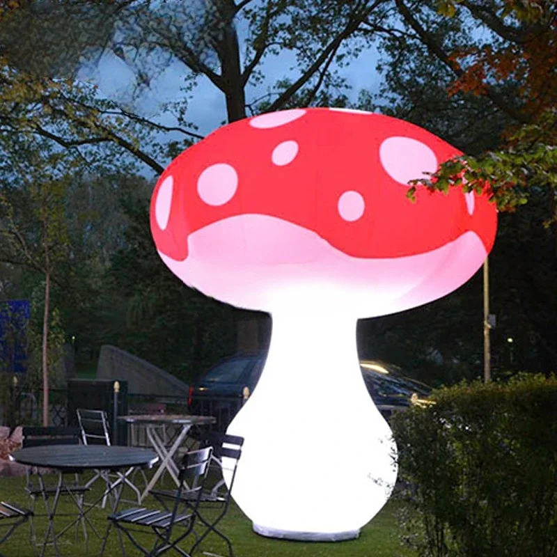 Mushroom Ground 2.5m Inflatable  Lighting Inflatable Mushroom Model with Led Lights for Event Wedding Party Decoration