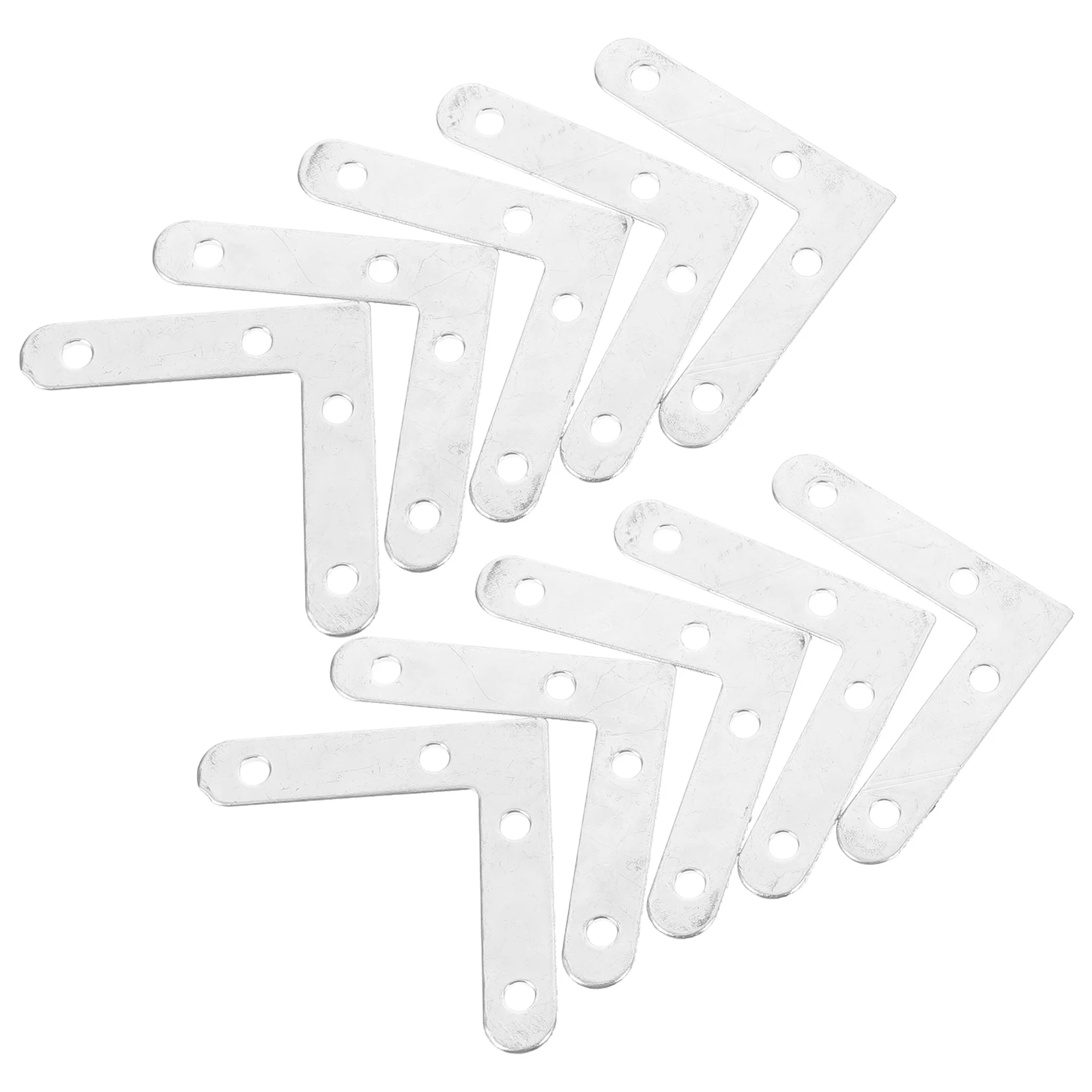 

10 Iron Screen Frame Corners for Window Screens Doors 90 Degree Fixed Angle Brackets Replacement Small Silver Color