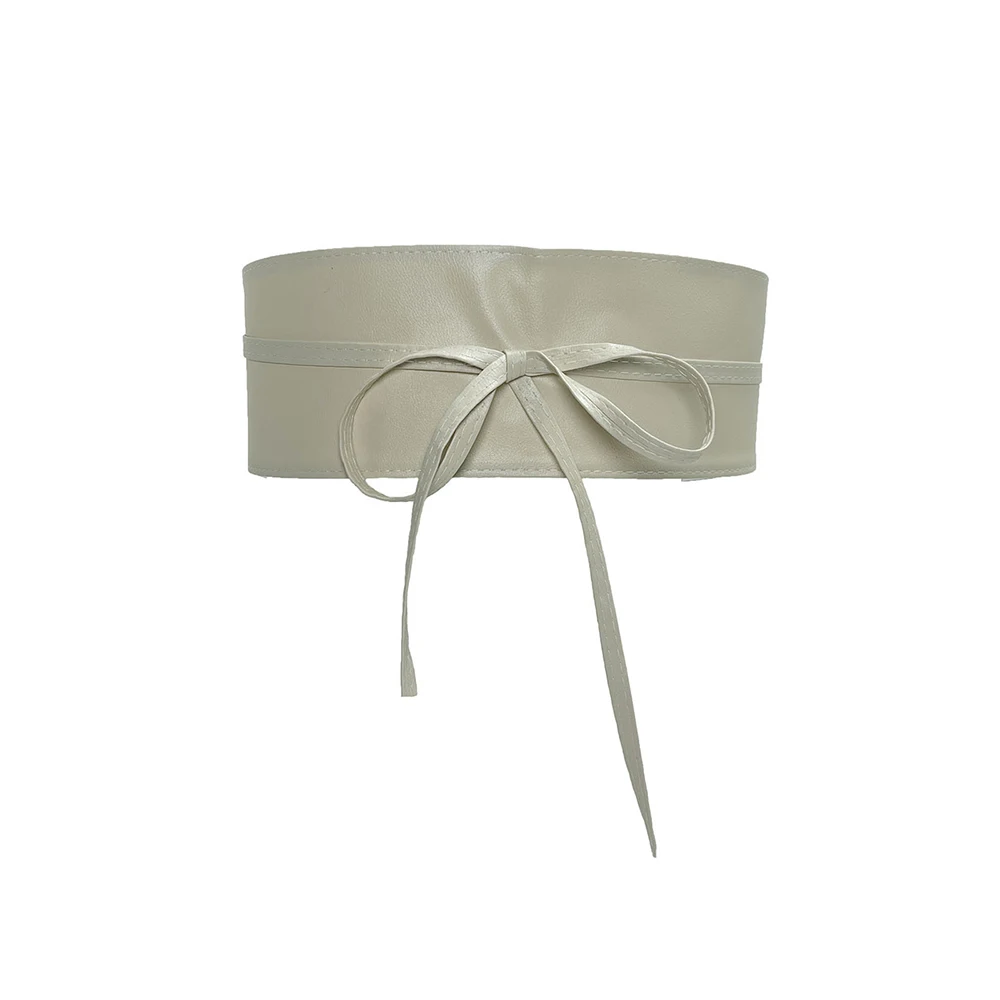 Boho Belt For Women Bowknot Faux Leather Wrap Around Obi  display picture 3