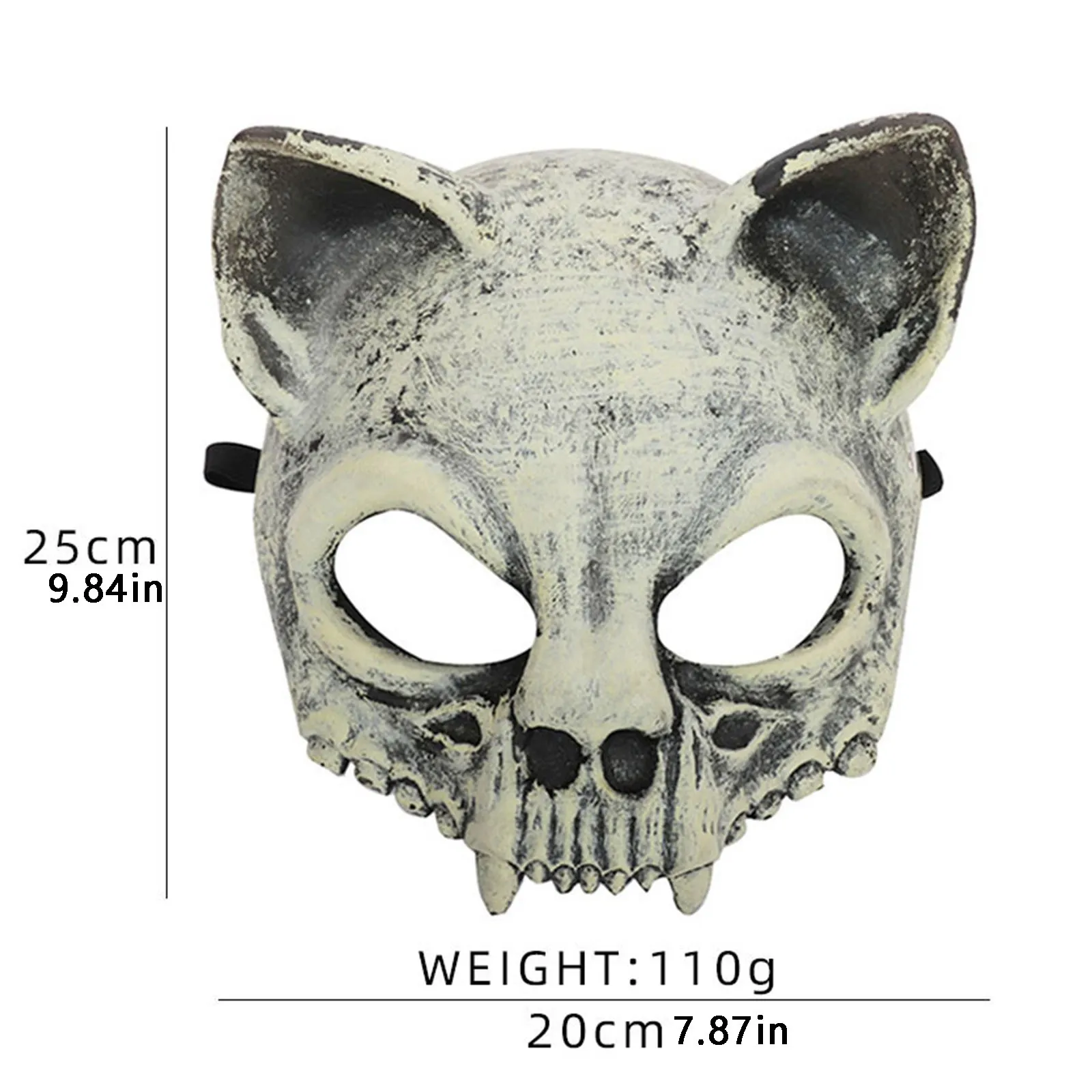 Halloween 3d osso de ovelha crânio máscara meia face esqueleto animal máscara realista para halloween cosplay traje acessórios prop