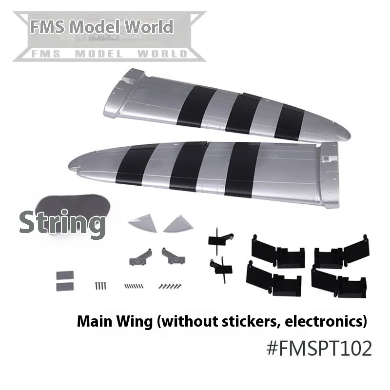 Accessoires d'avion de P-47 de Fms 1500mm, Fuselage, ailes principales, propless de queue plate, vis de train d'atterrissage, accessoires électroniques