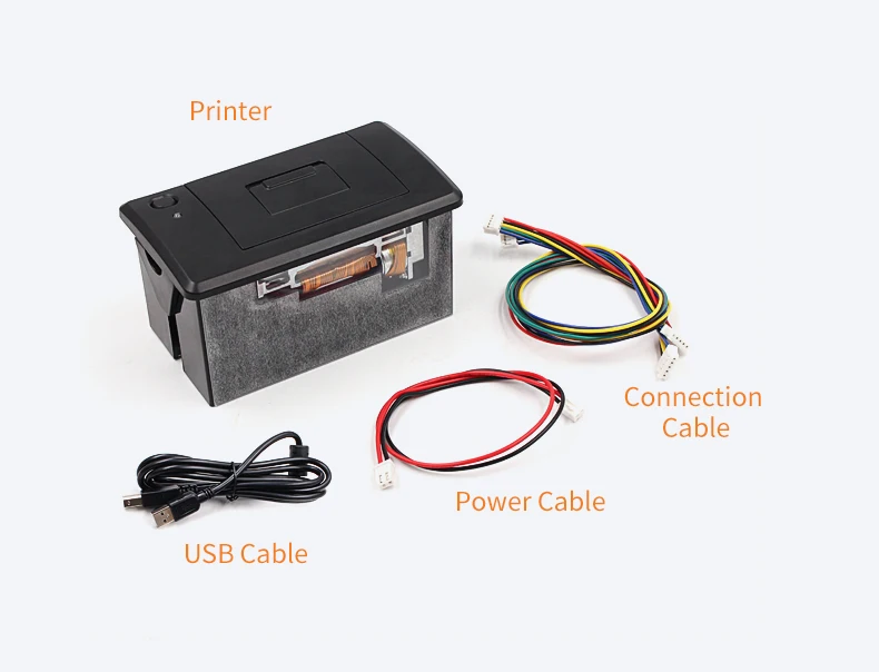 EM5820 2 بوصة 58 مللي متر كشك طابعة الإيصالات الحرارية جزءا لا يتجزأ من USB + RS232 + TTL واجهة ورق حراري حالة المخزون ECS/POS القيادة SDK