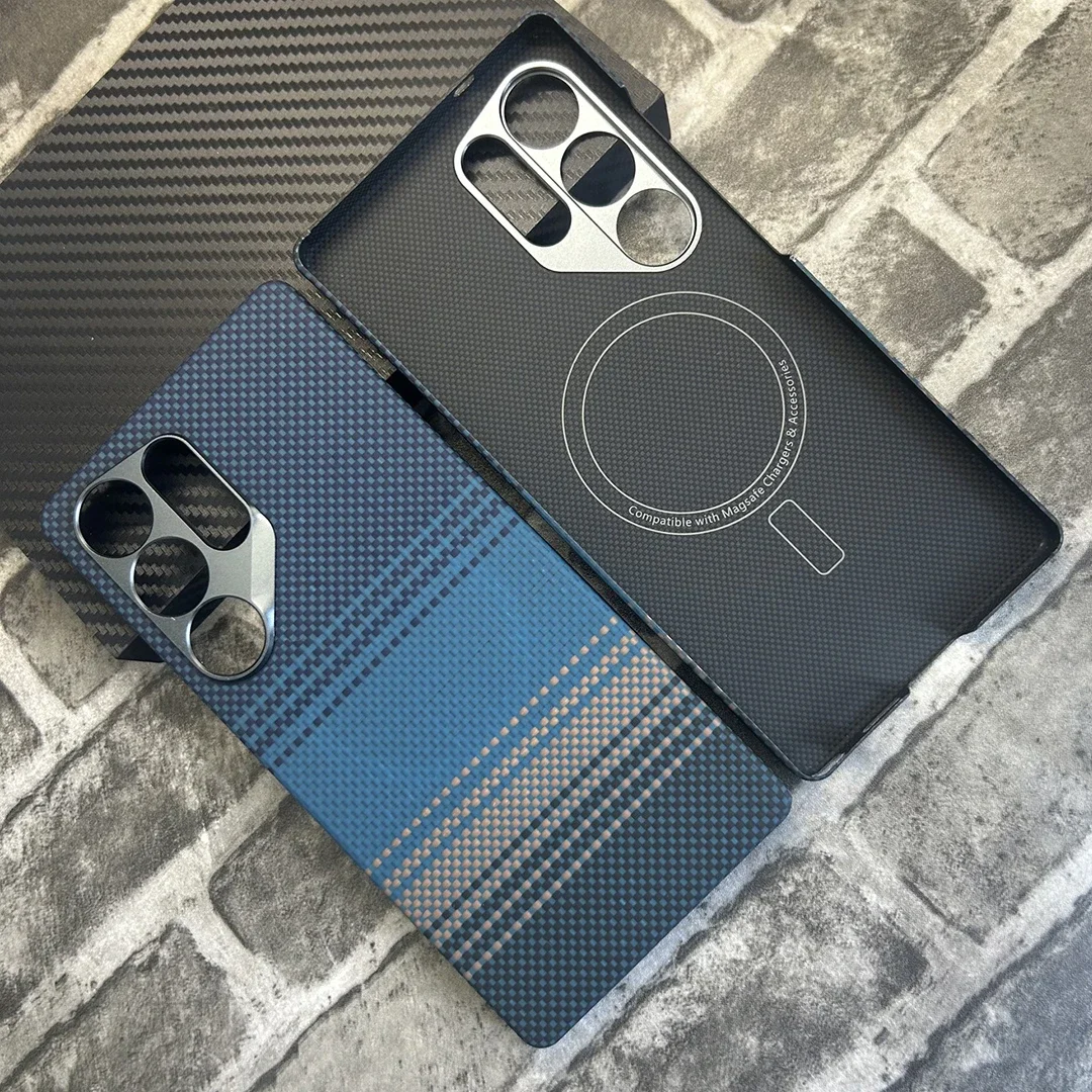 

Magnetic Aramid Carbon Fiber Phone Case Cover On For Samsung Galaxy S23 S24 S25 Ultra Plus 5G S 24 25 S25Ultra Magsafe Macsafe