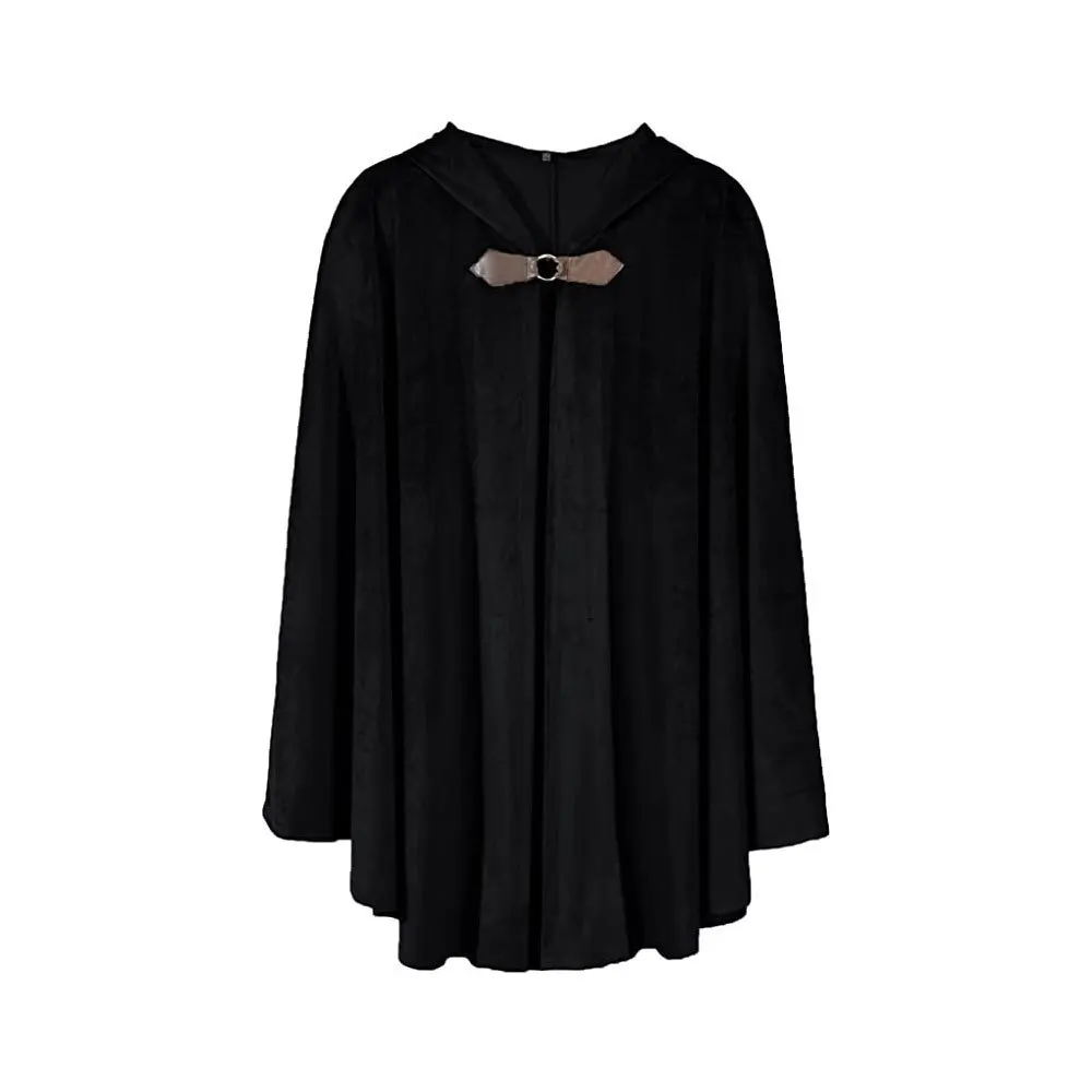 Mantello in pelle scamosciata cervo medievale loween Vintage Battle Warrior Role-plang Costume cosplay Abito per abbigliamento etnico da donna Stage Co...