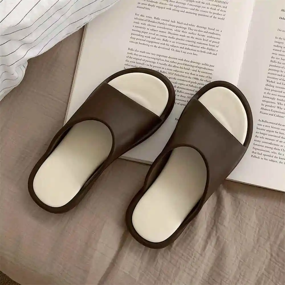 

Женские домашние нескользящие дезодорирующие мягкие модные уличные повседневные летние сандалии-шлепанцы, удобные универсальные тапочки