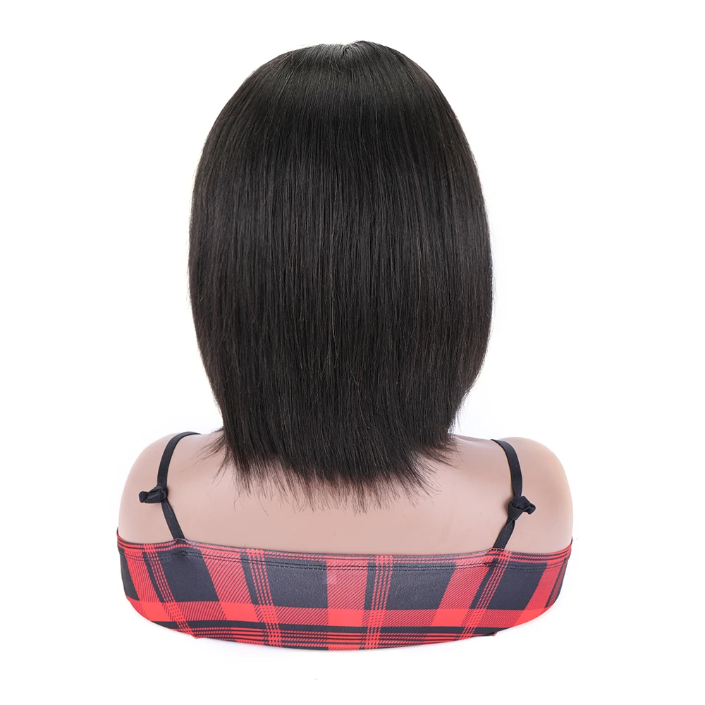 Short Bob Wig Myanmar Straight Human Hair Wigs for Black Women 13x4x4 Closure Hair Transparent Lace Frontal Wigs 250% Denisty