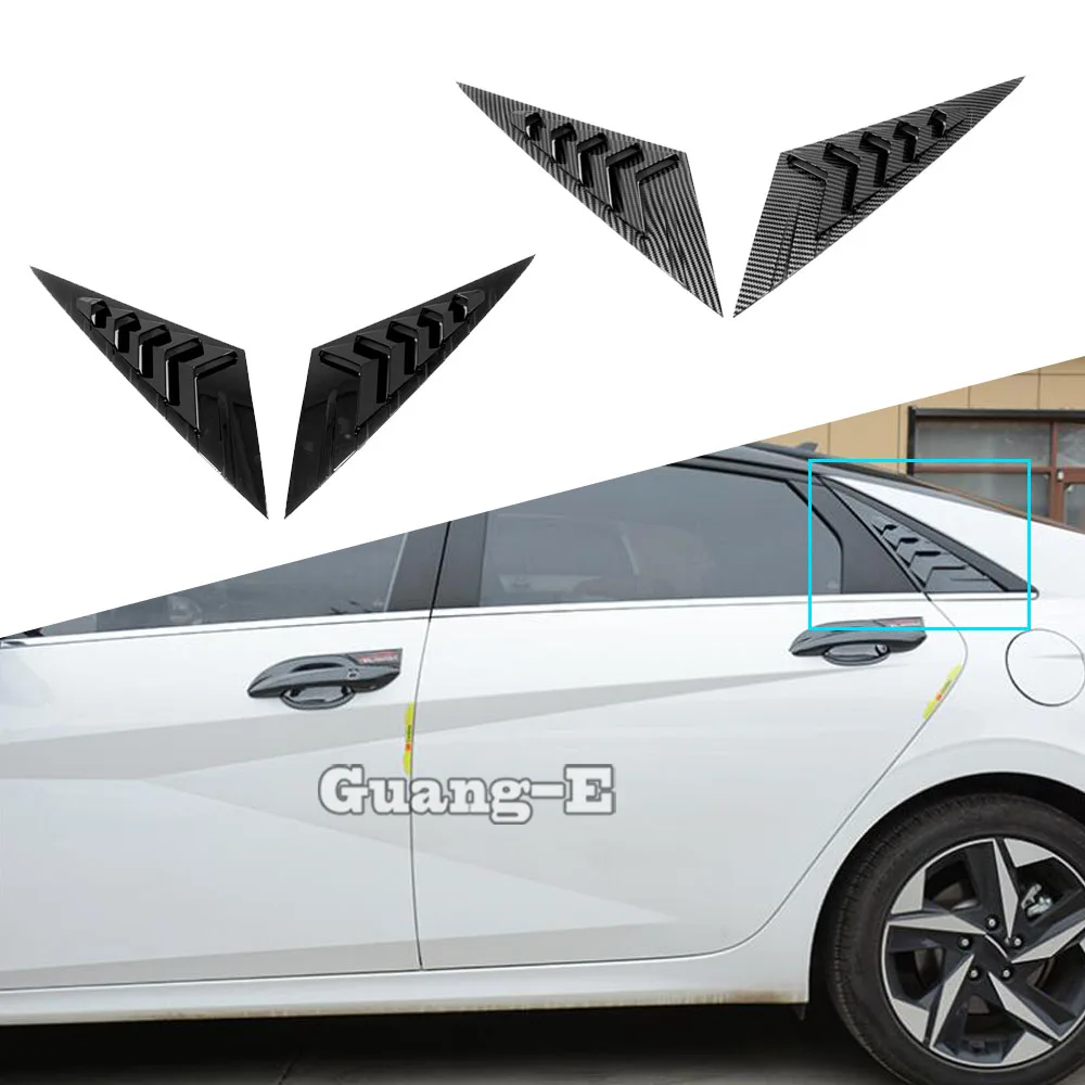 

For Hyundai Elantra Avante 2021 2022 2023 Car Side Window Louvers Air Vent Shades Cover Decoration Auto Exterior Accessories
