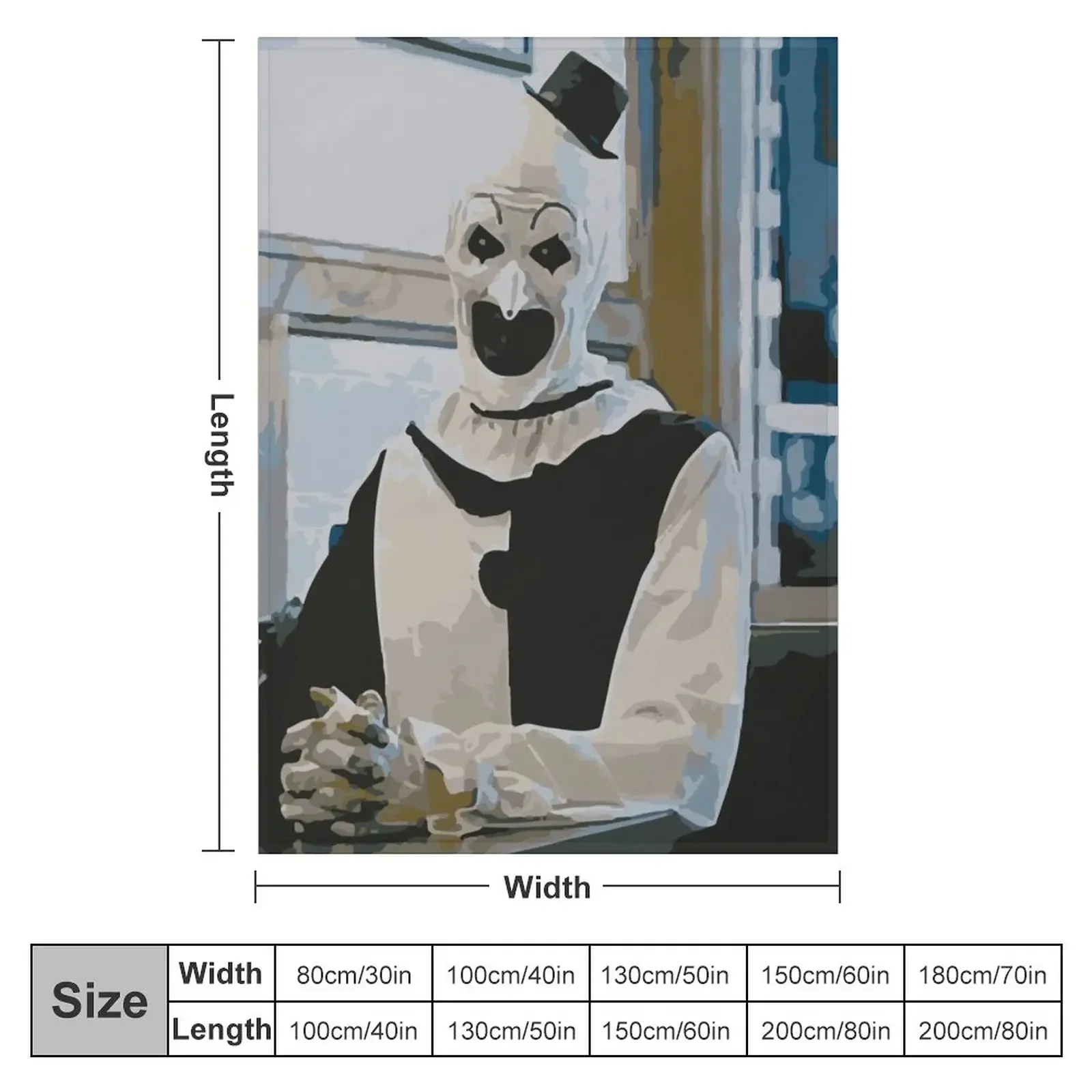 Art The Clown - Terrifier Throw Blanket Summer Beddings Beach Sofa Quilt halloween Blankets