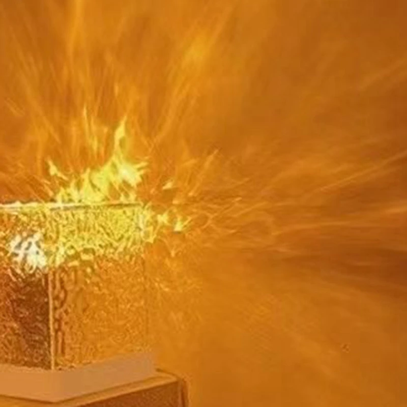 Water Ripple Projector Night Light Remote Control Sunset Light Decorative Light C