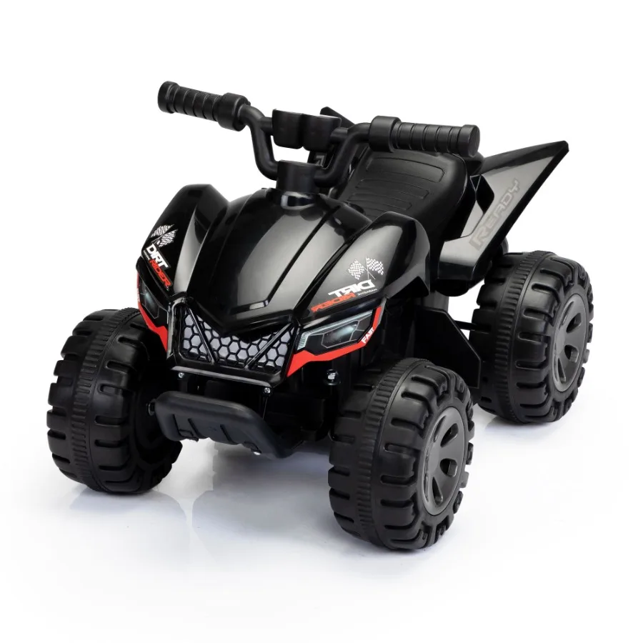Rideon ATV 6 V batteriebetriebenes elektrisches Quad-Auto mit Musik-LED-Lichtern und Sprühgerät, 4-Rad-Rideon-Spielzeug für Kleinkinder im Alter von 35 Jahren