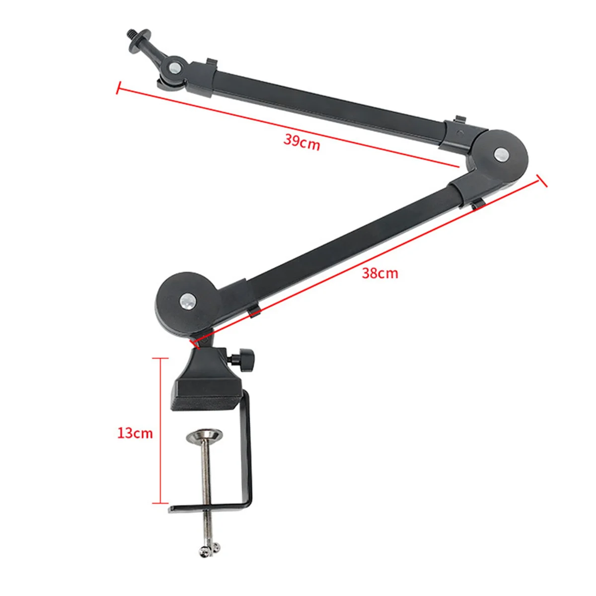 Soporte de brazo para micrófono de alta resistencia, ajustable y plegable para estudio y actuaciones en vivo