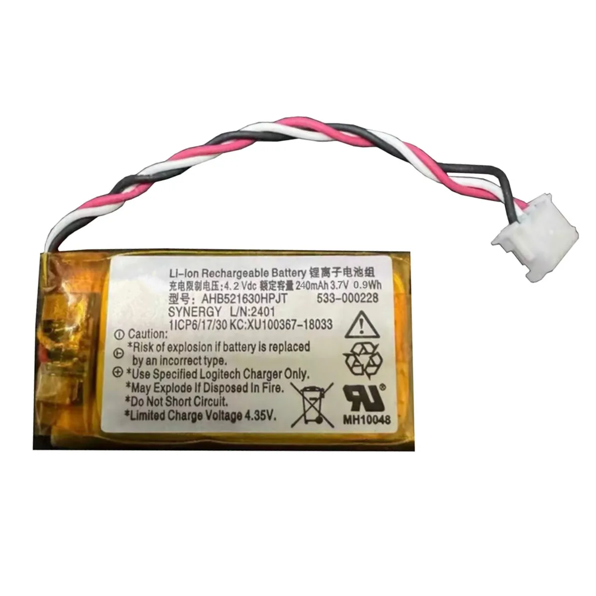 بطارية بديلة 3.7 فولت 240 مللي أمبير في الساعة AHB521630PJT-05 لـ Logitech G Pro X GPW 1 2 قدم ماوس لاسلكية زلاجات Superlight M-R0070 SPEED #1