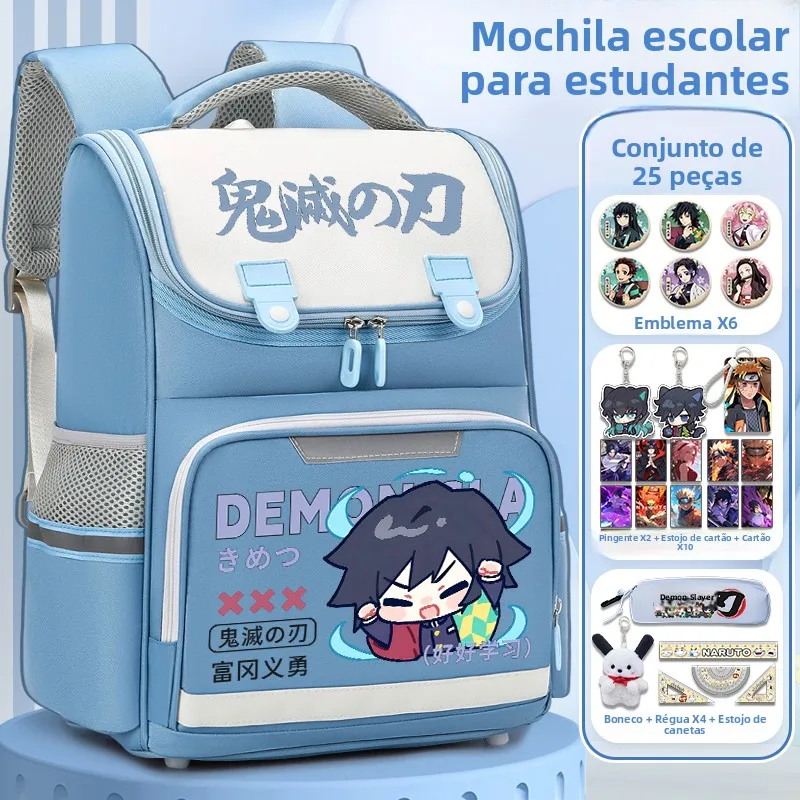 large-capacity-school-bag-student-backpack-double-shoulder-ghost-slayer-cartoon-campus-bag-boys-girls-school-bag-nylon-material