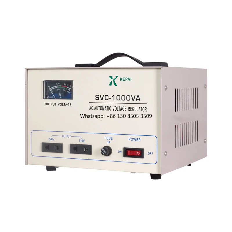 Recommended SVC 1000W Single Phase 220V Stabilizer Voltage Regulator Automat System Temperature Control Voltage Protection AVR