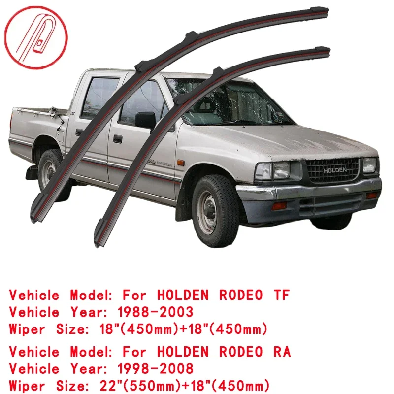 For HOLDEN RODEO TF RA 1988 2000 2003 2005 2006 2007 2008 Windscreen Windshield Brushes Accessories Washer Car Front Wiper Blade
