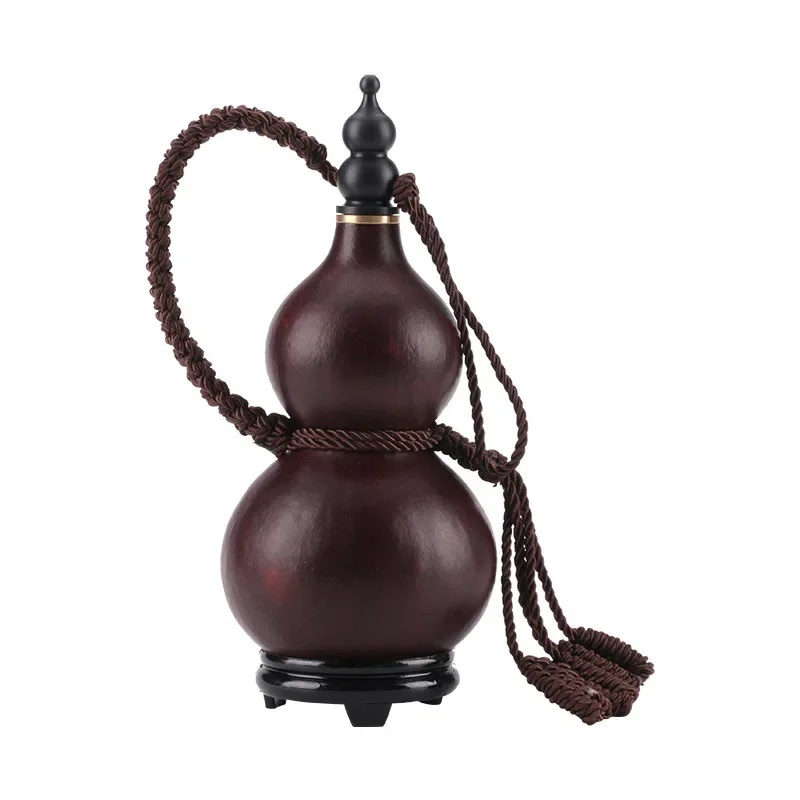 Natural Gourd Water Bottle for Wukong Cosplay Monkey King Hulu Flask Calabash Home Table Decor