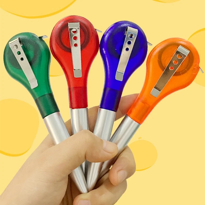 4 Pieces 2 in 1 Tape Measure Pens Multifunctional Ballpoint Pen Ruler Tape Measure Pens Tape Measure in One Writing Pen