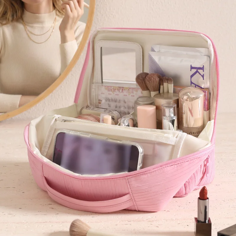 Stand Up Makeup Bag Multifunctional Travel Storage Bag Can Be Fitted With A Suitcase Makeup Bag Large Capacity Women's Handbag