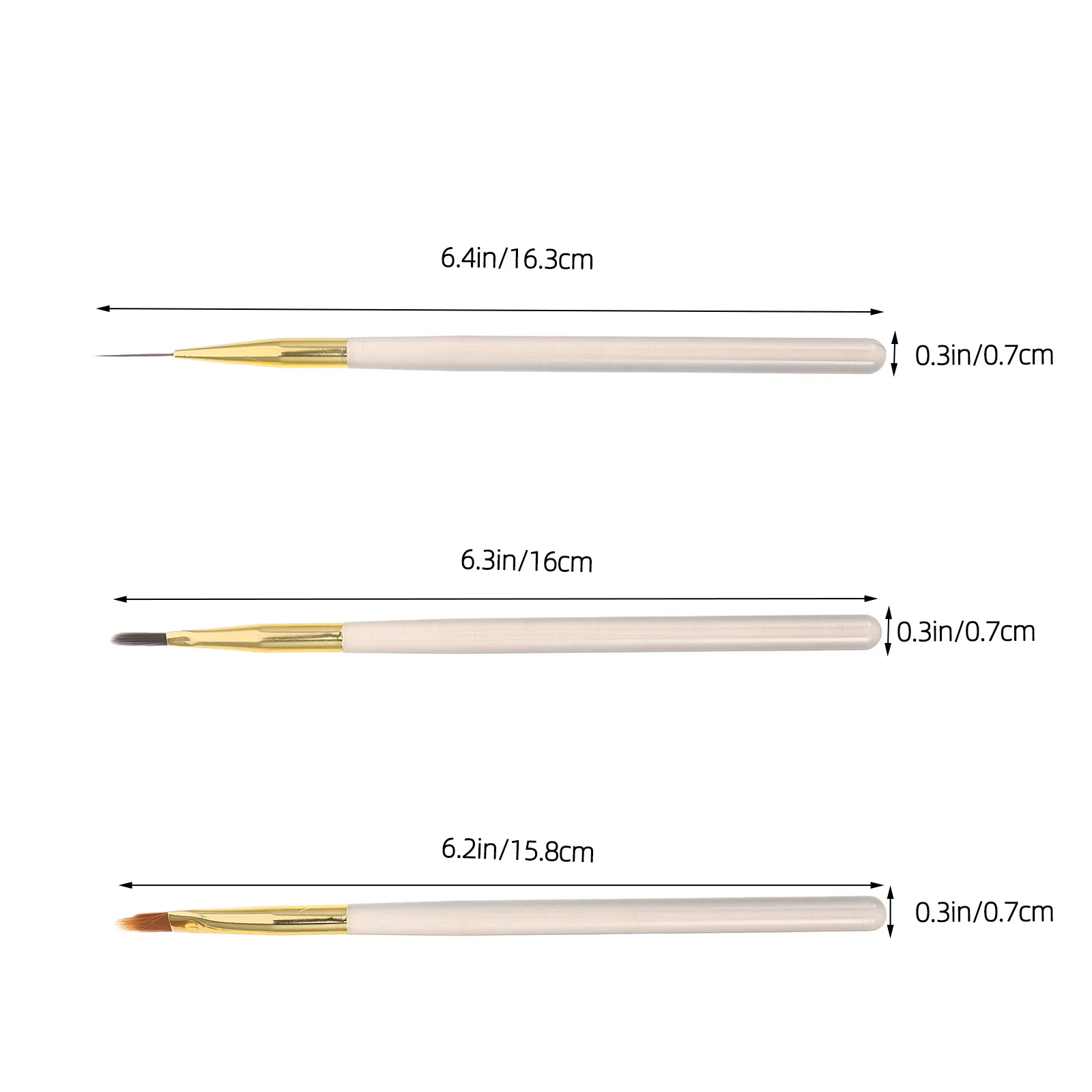 6 stücke Nail art Werkzeuge Kit Feine Spitze Liner Pinsel Für Gradienten Maniküre Stift Set Frauen Nail art Liefert Salon