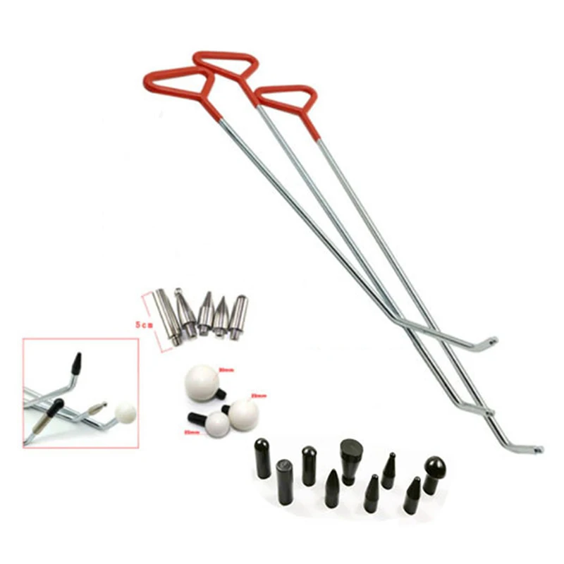 Dent Removal Hooks Dent Remover Rod Kits Car Auto Body Paintless Dent Repair Removal Tools Dent Puller Tools Push Hooks