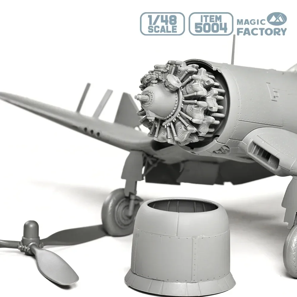 Fábrica mágica, kit de modelo de aeronave montada de plástico MF-5004 1/48 Royal Navy Fleet Aviation F4U Corsair, aeronave transportadora