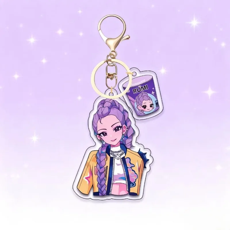 Cazador de diablo de lujo Kawaii Sakya niño superestrella Zoe Rumi Milla llavero acrílico Unters Hunter /X llavero de bebé