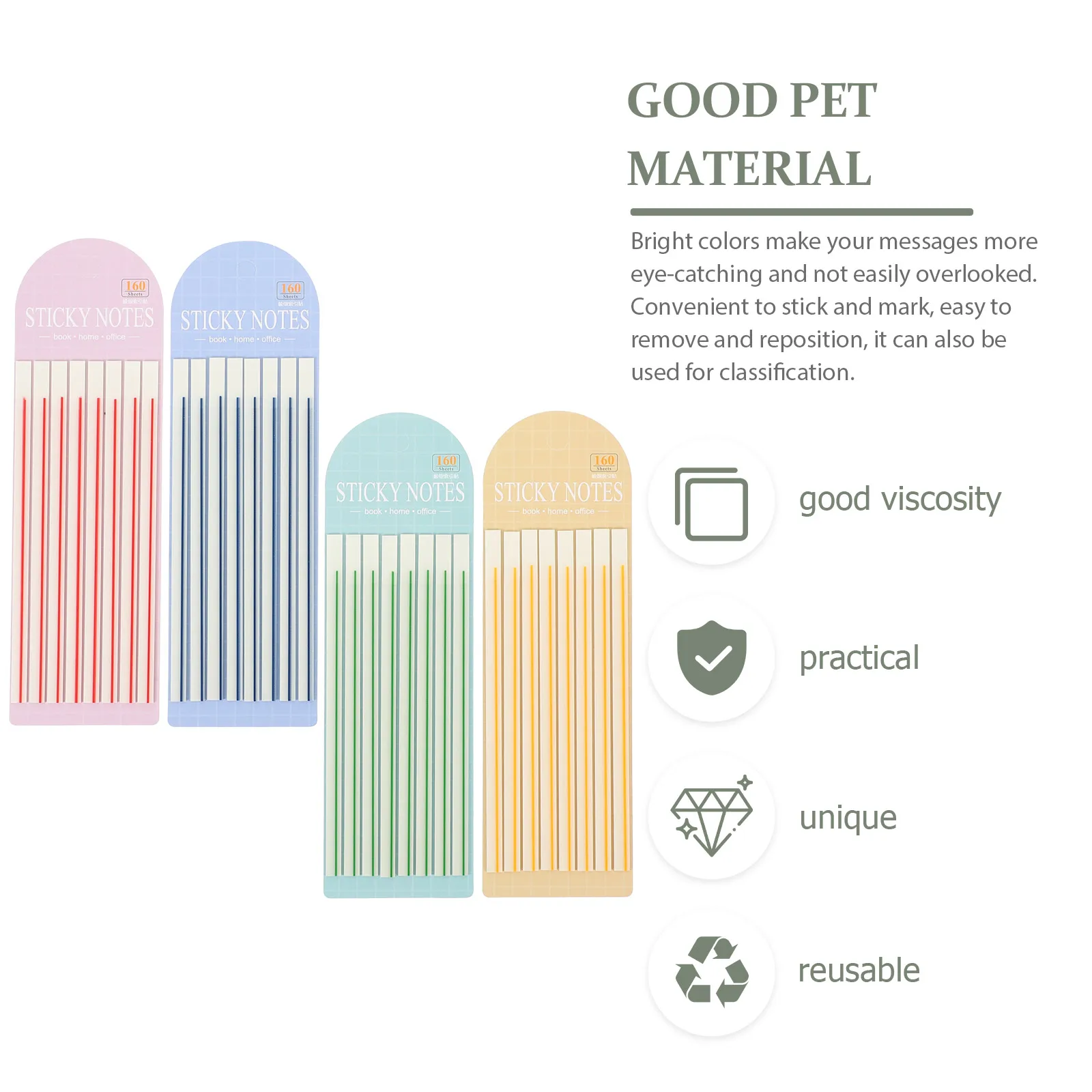 

Fluorescent Index Tabs Colored Highlighter Tape for Book Annotation Transparent Page Markers Sticky Reading Strips