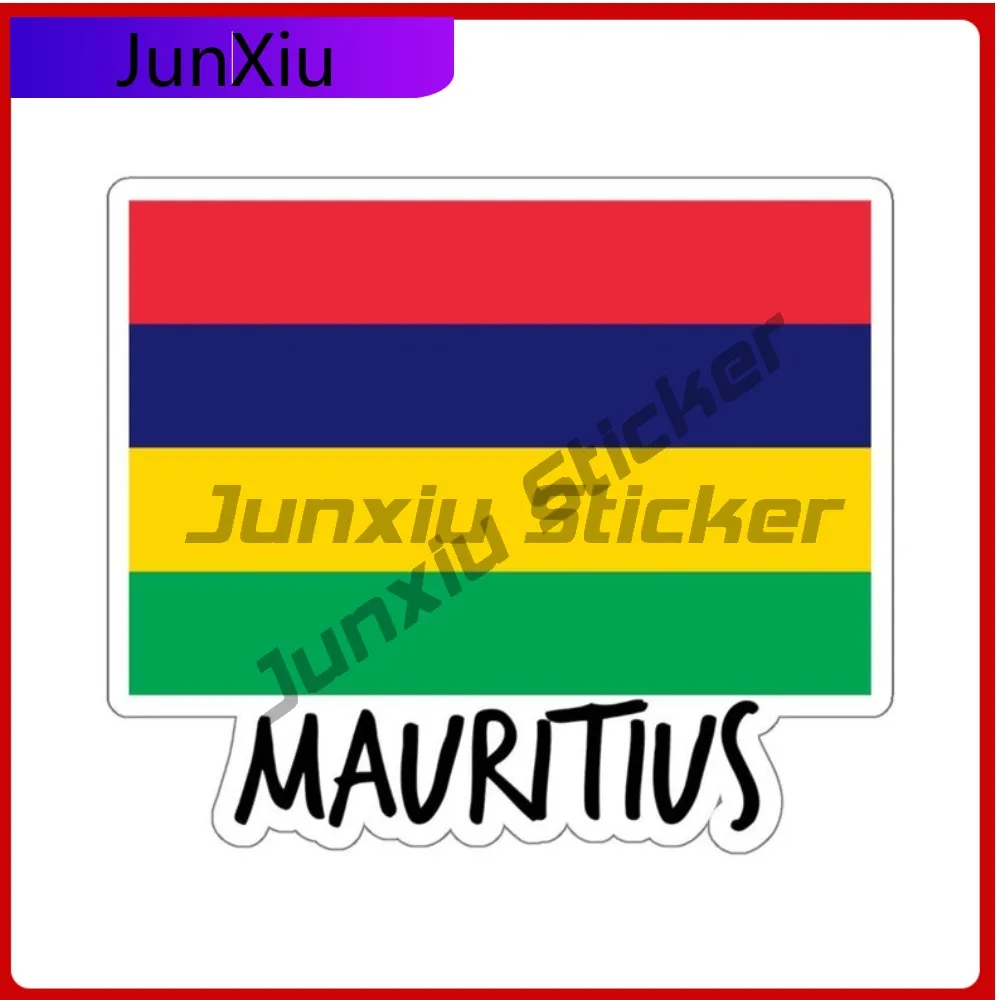 

Mauritius Flag Travel Stickers Tropical Island Souvenir Cover Scratches Decor For Camper Windows Windshield Luggage Kayak Bumper